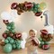 116PCS Balloon Arch Garland Kit, Green, Brown and White Balloons with Football Balloons for 1st Down Birthday, Baby Shower, and Sports Theme Party Decorations